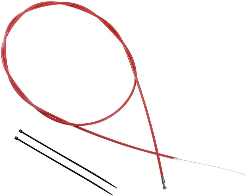 New Olym 74.5 inch Brake Cable Front Rear Drum Brake Line for Electric Scooter Moped Bike Accessories Red - Image 1